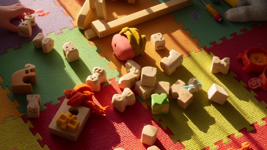 Sensory sensitivity in toddlers illustrated by toys and activities used in sensory processing play