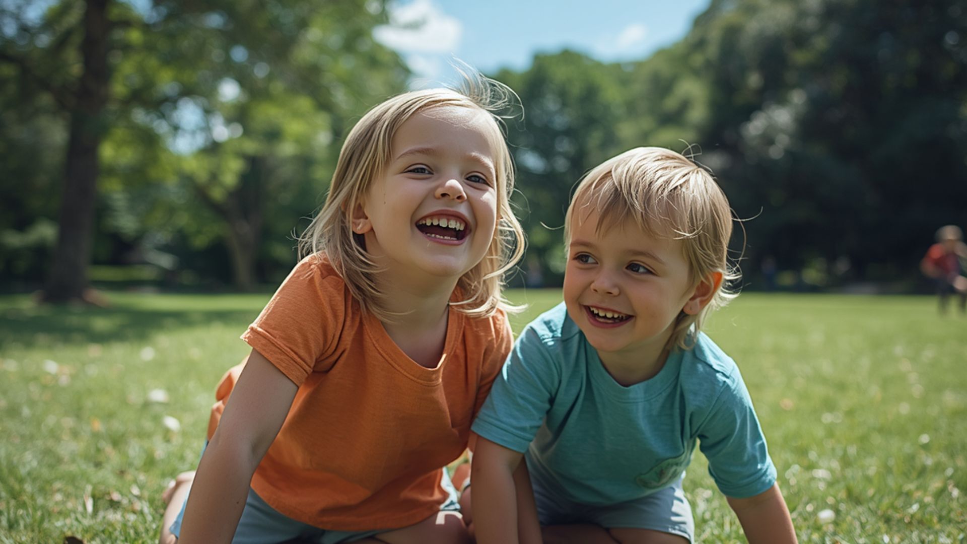 Toddlers interacting and playing together, showing social behavior related to signs of autism in a 2-year-old